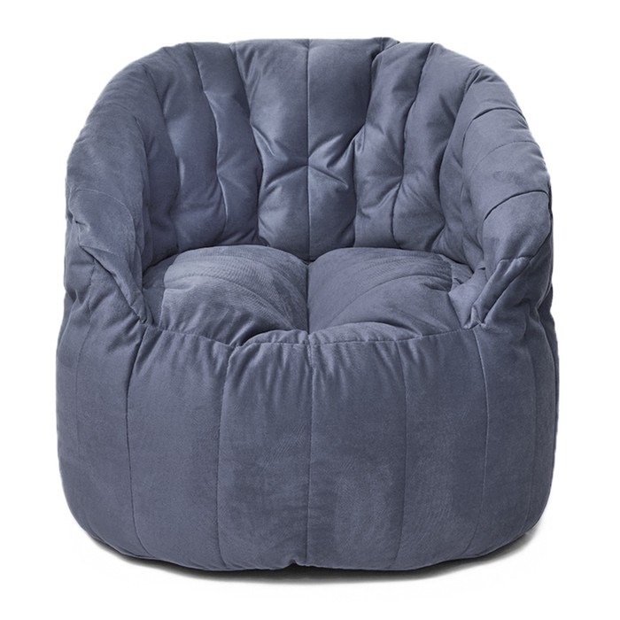 Кресло Челси, размер 85х85 см, ткань велюр, цвет серый кресло челси размер 85х85 см ткань велюр цвет голубой