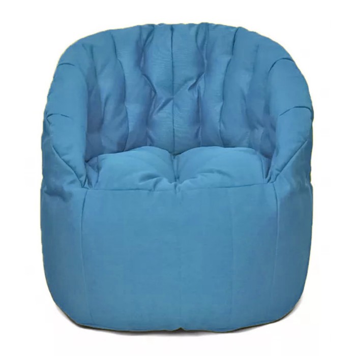 фото Кресло-мешок «челси», размер 85x85 см, рогожка, цвет голубой позитив