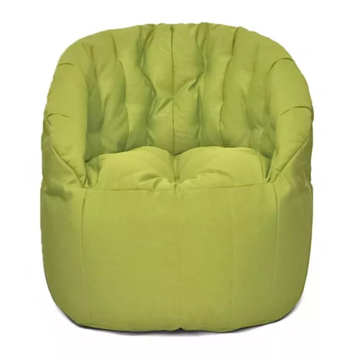фото Кресло-мешок «челси», размер 85x85 см, рогожка, цвет зелёный позитив