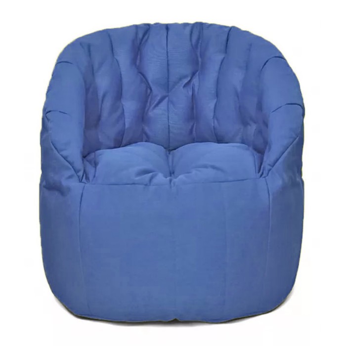 фото Кресло-мешок «челси», размер 85x85 см, рогожка, цвет синий позитив