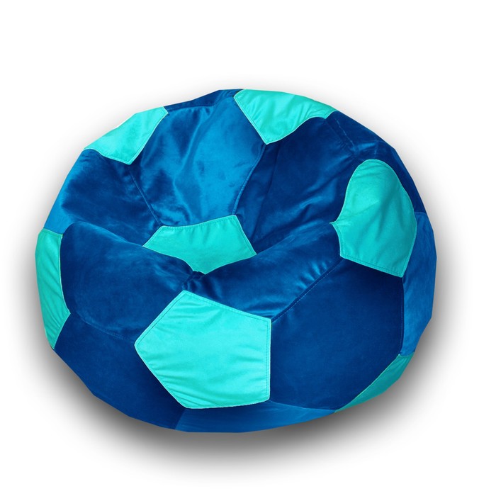 Кресло-мешок «Мяч», размер 70 см, велюр, цвет голубой, бирюзовый