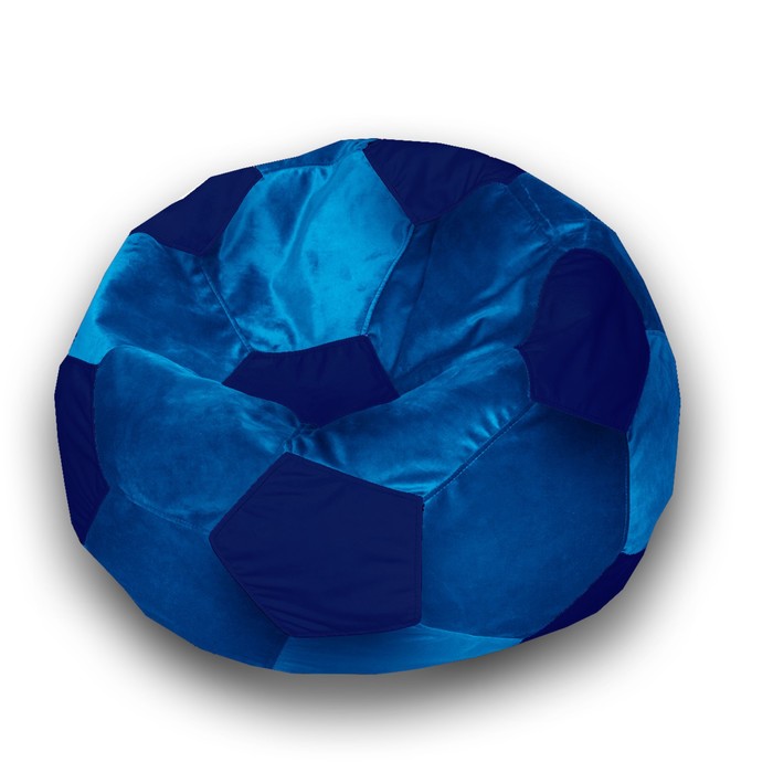 Кресло-мешок «Мяч», размер 70 см, см, велюр, цвет голубой, синий