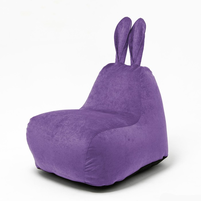 Кресло-мешок «Зайчик», размер 80x90 см велюр, цвет сиреневый кресло мешок зайчик размер 80x90 см велюр цвет изумруд