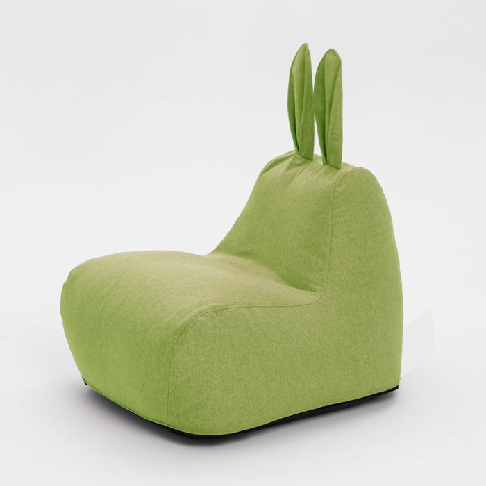 Кресло-мешок «Зайчик», размер 80x90 см рогожка, цвет зелёный кресло мешок зайчик размер 80x90 см рогожка цвет бежевый