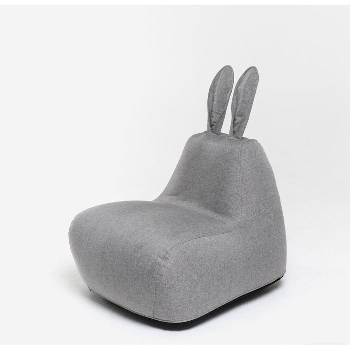 Кресло-мешок «Зайчик», размер 80x90 см рогожка, цвет серый кресло мешок зайчик размер 80x90 см рогожка цвет бежевый