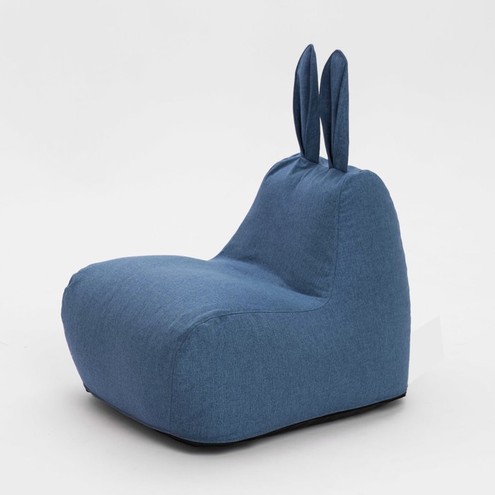 Кресло-мешок «Зайчик», размер 80x90 см рогожка, цвет синий кресло мешок зайчик размер 80x90 см рогожка цвет бежевый