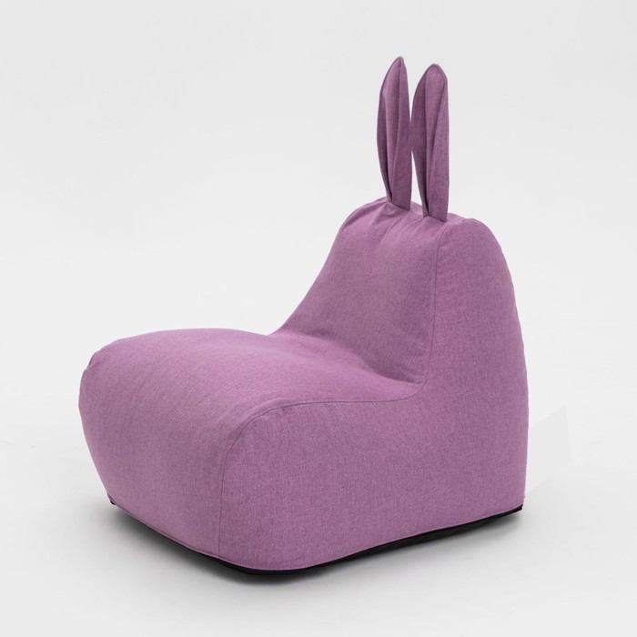 Кресло-мешок «Зайчик», размер 80x90 см рогожка, цвет сиреневый кресло мешок зайчик размер 80x90 см рогожка цвет бежевый