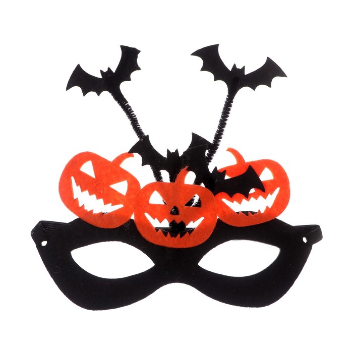 карнавальная маска хэллоуин цвета микс 7912317 Карнавальная маска «Хэллоуин», цвета МИКС