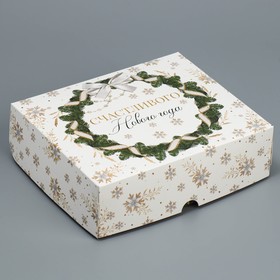 Коробка для кондитерских изделий  «Новогодний шик», 17 × 20 × 6 см Ош
