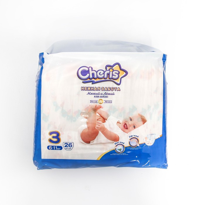 Детские подгузники Cheris  26 шт. размер М (6-11кг)