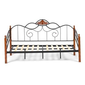 

Кровать CANZONA Wood slat base , 90х200 см , красный дуб/черный