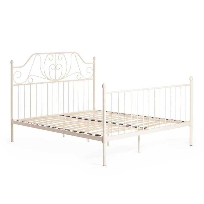 

Кровать ERIC Wood slat base металл, 160х200 см , Белый