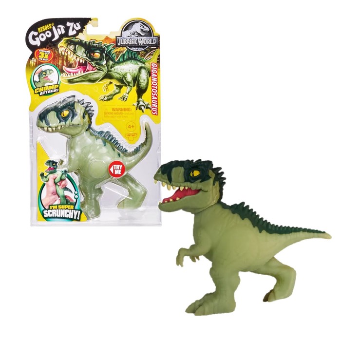 игрушка тянущаяся гуджитсу гиганотозавр мир юрского периода Тянущаяся фигурка «Гиганотозавр. Мир Юрского периода»