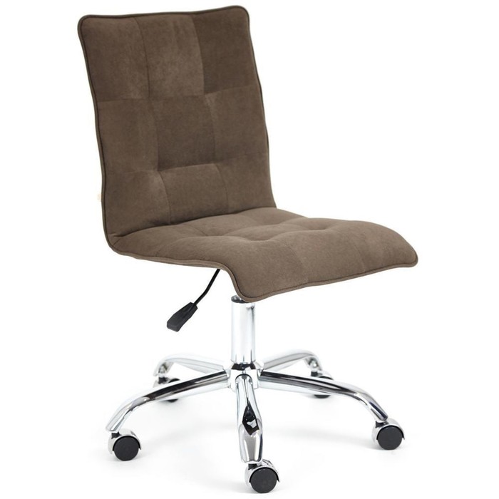 Кресло ZERO флок коричневый 6 кресло tetchair modena хром флок коричневый 6