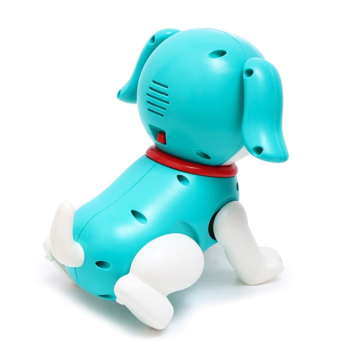 Собака "Тобби", ходит, свет, звук, работает от батареек, цвет синий