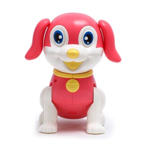 

Собака «Тобби», ходит, свет, звук, работает от батареек, цвет розовый