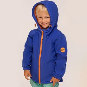

Куртка детская SOFTSHELL, цвет синий/оранжевый, рост 146 см