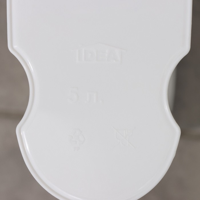 Контейнер для стирального порошка, 5 л, 11×24,6×32 см, цвет серый