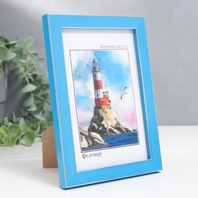

Фоторамка пластик "Акварель" 10х15 см, лазурный