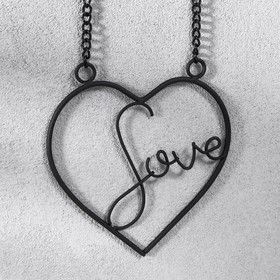 

Фоторамка МДФ подвесная на цепочке "LOVE" 10х10 см
