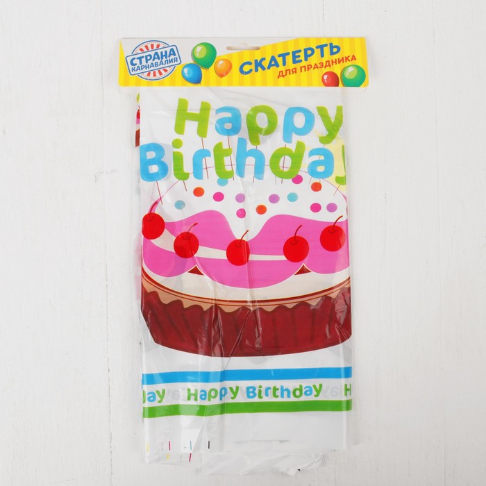 Скатерть "С Днём Рождения", 108х180 см