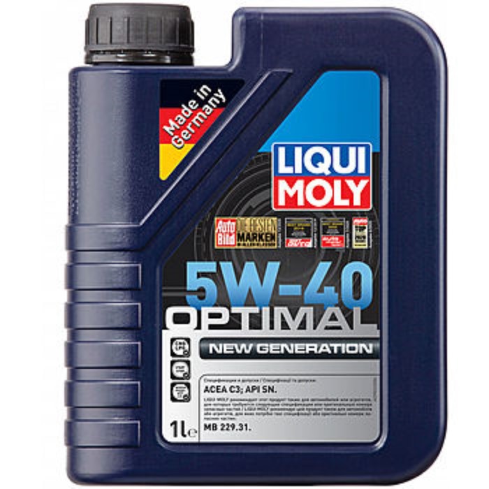 Масло моторное Liqui Moly Optimal New Generation 5W-40, 1 л моторное масло liqui moly optimal 10w 40 60 л