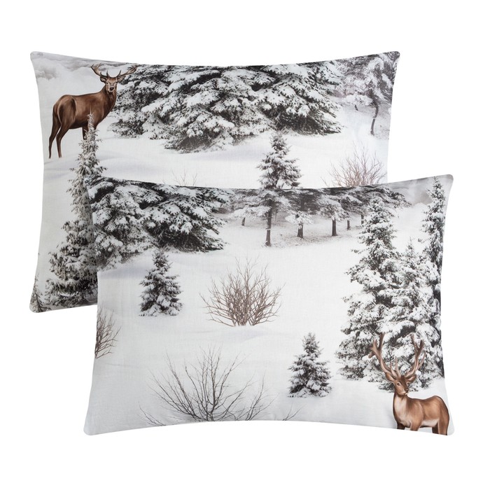 

Комплект наволочек Этель Snow forest, 50х70 см - 2 шт, 100%хлопок, поплин