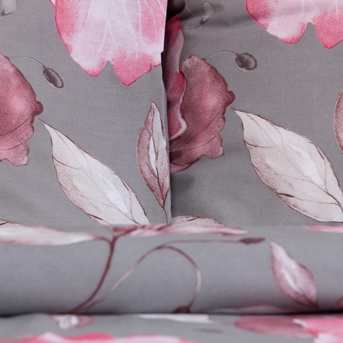 

Постельное бельё 1,5 сп LoveLife Pink flowers: пододеяльник 150х217см+наволочка 50х70см-1шт,поплин