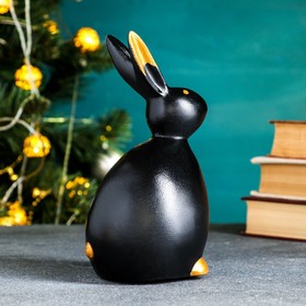 

Фигура "Кролик интерьерный" черное золото, 9х10х18см
