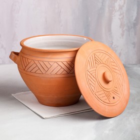 

Горшок духовой "Изящный", красная глина, 4.7 л, Армения