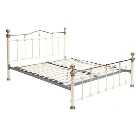 

Кровать DIANA 160х200 см , Антич. белый /Античн.медь