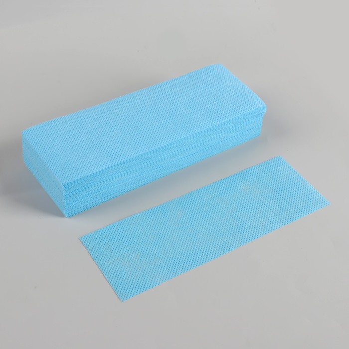 Полоски для депиляции, 20 × 7 см, 100 шт, цвет голубой полоски для депиляции 20 × 7 см 100 шт цвет голубой