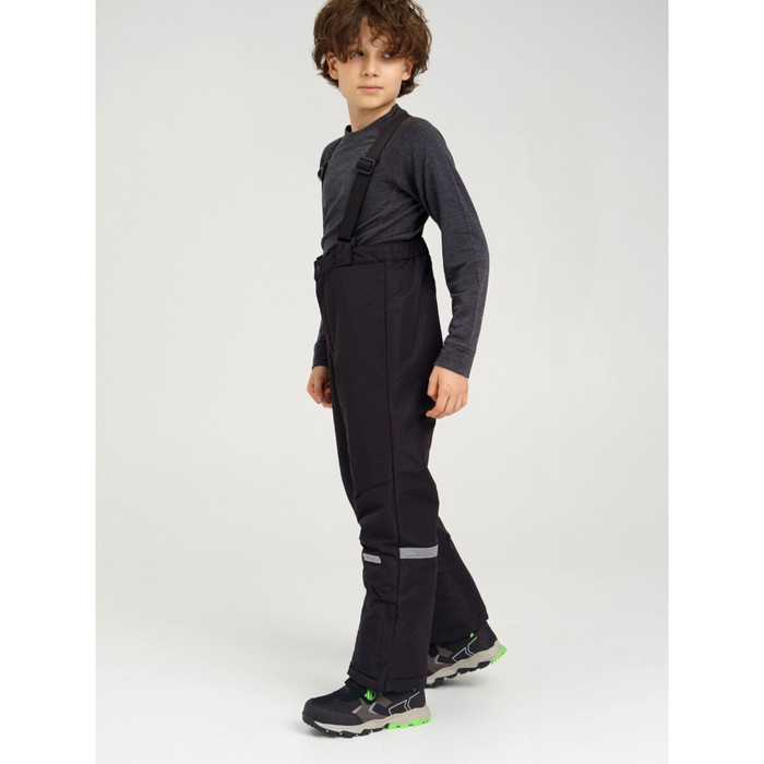 фото Полукомбинезон утепленный для мальчика, рост 158 см, цвет черный playtoday
