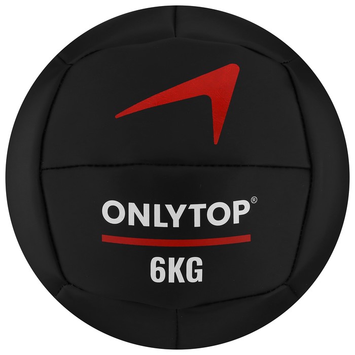 Медицинбол 6 кг ONLYTOP, d 24 см (винилискожа)