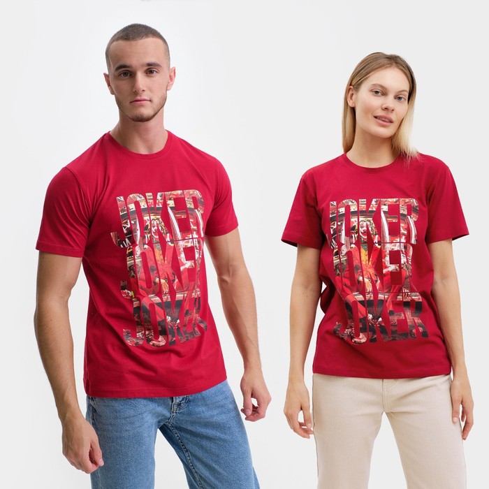 

Футболка Joker, цвет красный, размер 52 (2XL)