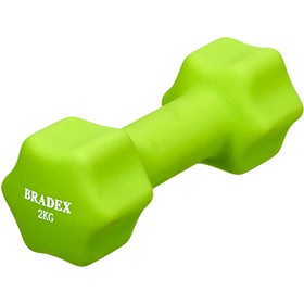 

Набор гантелей неопреновых Bradex SF 0865, по 2 кг, салатовые