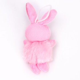 

Мягкая игрушка на подвеске «Пушистый зайчик», цвета МИКС