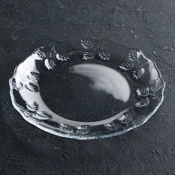 Тарелка стеклянная «Пастораль», d=19,4 см фотографии