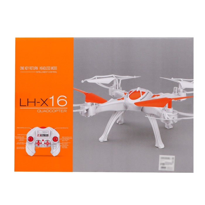 Квадрокоптер LH-X16WF, камера, передача изображения на смартфон, Wi-FI, цвет белый
