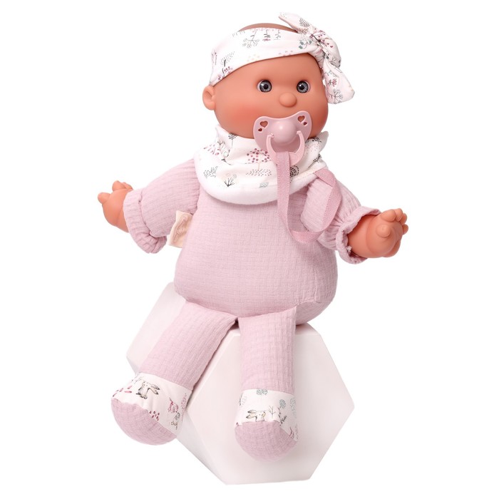 Кукла младенец «Мэри», в розовом, 36 см, мягконабивная