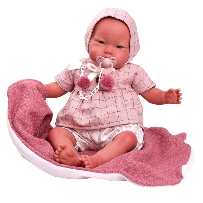 Кукла реборн «Эмилия», в розовом, 52 см, мягконабивная
