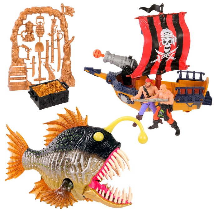 Пираты, атака рыбы-удильщика, игровой набор