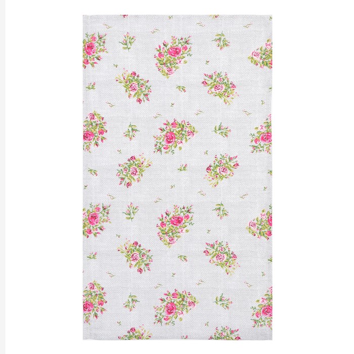 

Полотенце Доляна Roses on linen 35х60 см, 100% хлопок, рогожка 164 г/м2