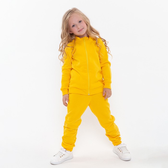 Костюм (джемпер, брюки) детский НАЧЁС, цвет желтый, рост 98 см костюм джемпер брюки детский начёс цвет желтый рост 104 см