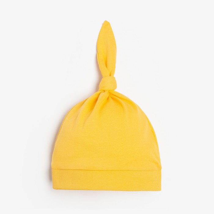 Чепчик (шапочка) детская, цвет жёлтый, размер 44