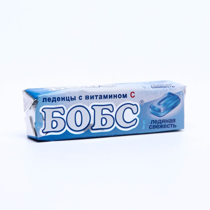 Леденцы БОБС ледяная свежесть, витамин С, 10 шт. в упаковке