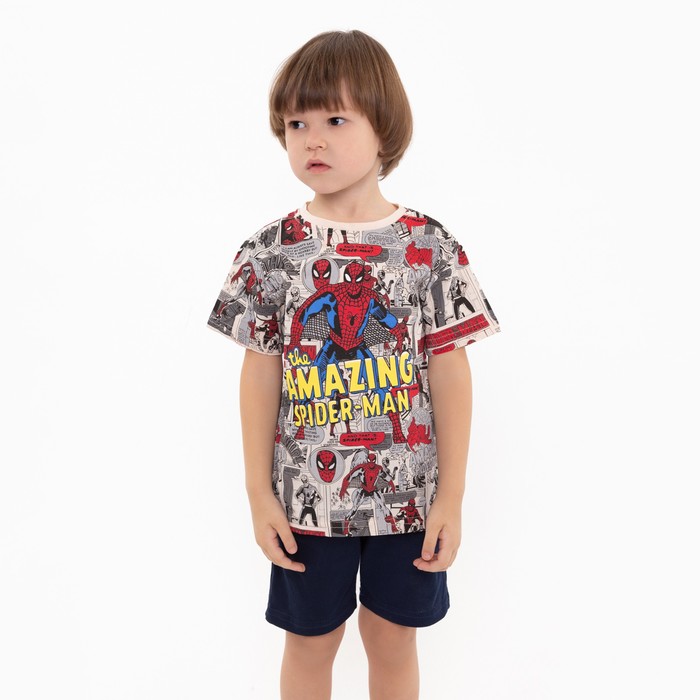 

Футболка детская Marvel, цвет бежевый, рост 110-116 см (5-6 лет)