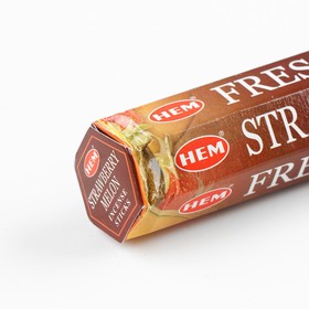 

УЦЕНКА Благовония HEM "Strawberry Melon. Клубника Дыня", 20 палочек в упаковке, шестигранник УЦЕНКА