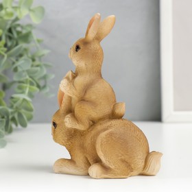 

Сувенир полистоун "Крольчата играются" 12,5х6,5х10,5 см