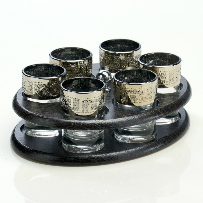 Мини-бар "Кристалл" 6 предметов, овал 50 мл